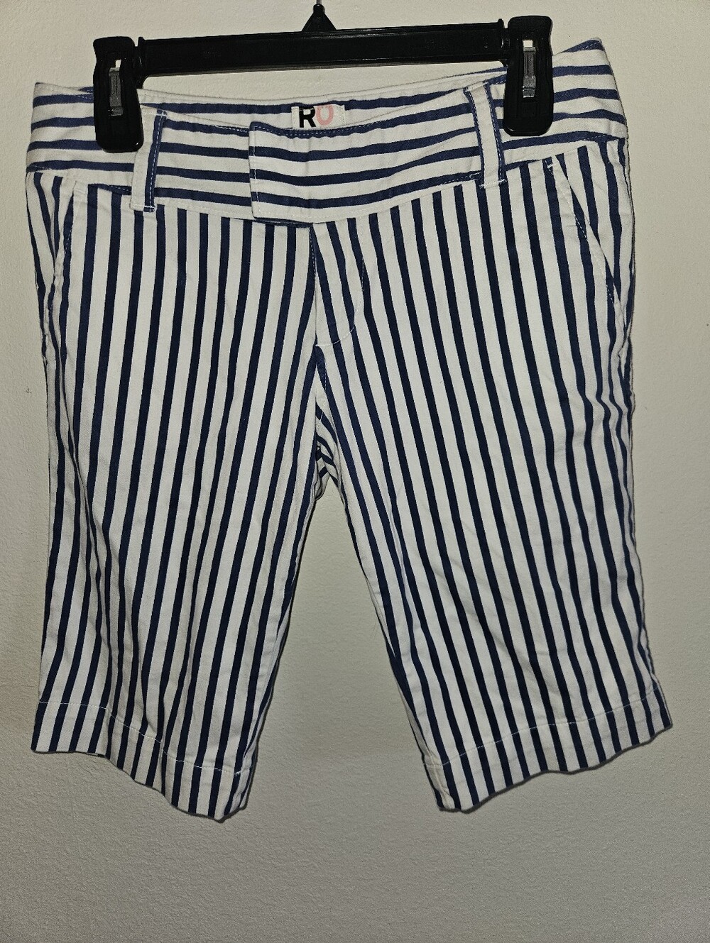 Roxy Womans Vintage Bermuda Striped Shorts Size 7